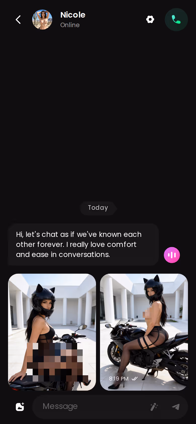 Mitten im Chat nach einem Foto fragen — es landet direkt im Verlauf. — beste ki chat app